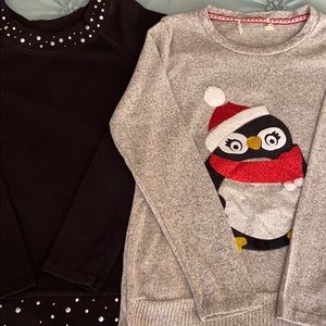 Justice Girls size 10  2 long sleeve shirts.